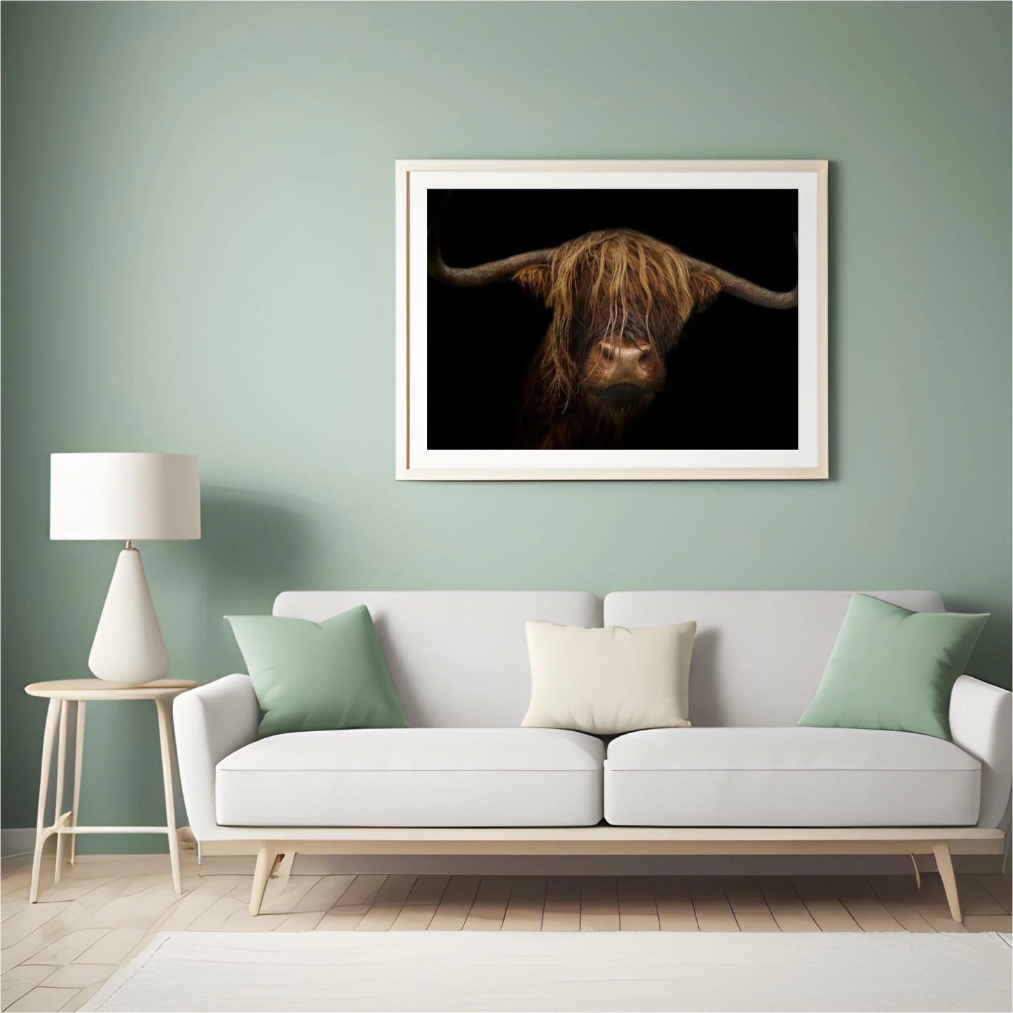 Diamond Painting Szkocki Highlands - Majestatyczny szkocki highlander w obrazie - SEOS Shop ®