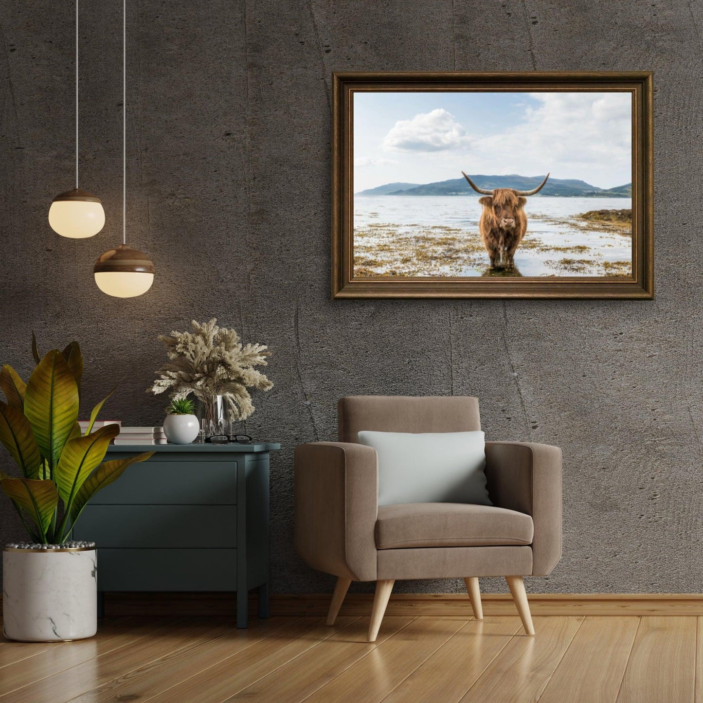 Diamond Painting Szkocki Highlander - Szkocki Highlander relaksujący się - SEOS Shop ®
