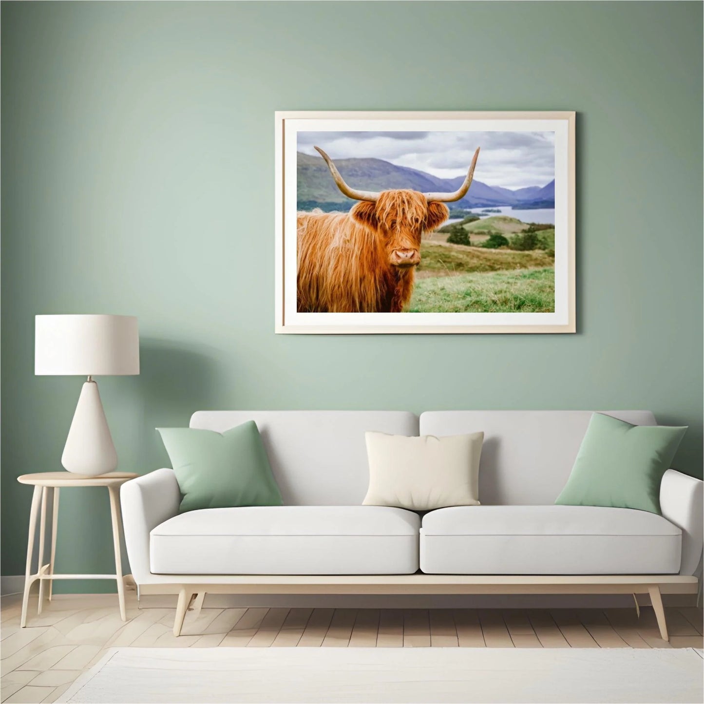 Diamond Painting Szkocki wysokogórski - Szkocki wysokogórski w przepięknym krajobrazie - SEOS Shop ®