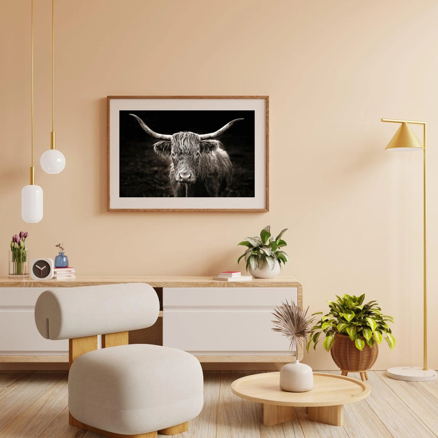 Diamond Painting Szkocki Highlander - Szkocki Highlander w stylu vintage - SEOS Shop ®
