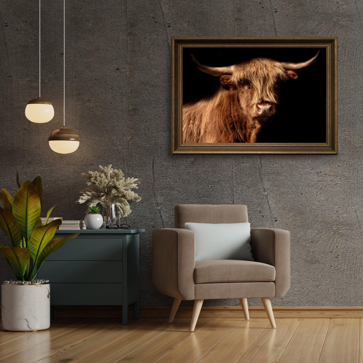 Diamond Painting Szkocki Highlander - Szkocki highlander, znany również jako krowa z wyżyny w obrazie - SEOS Shop ®