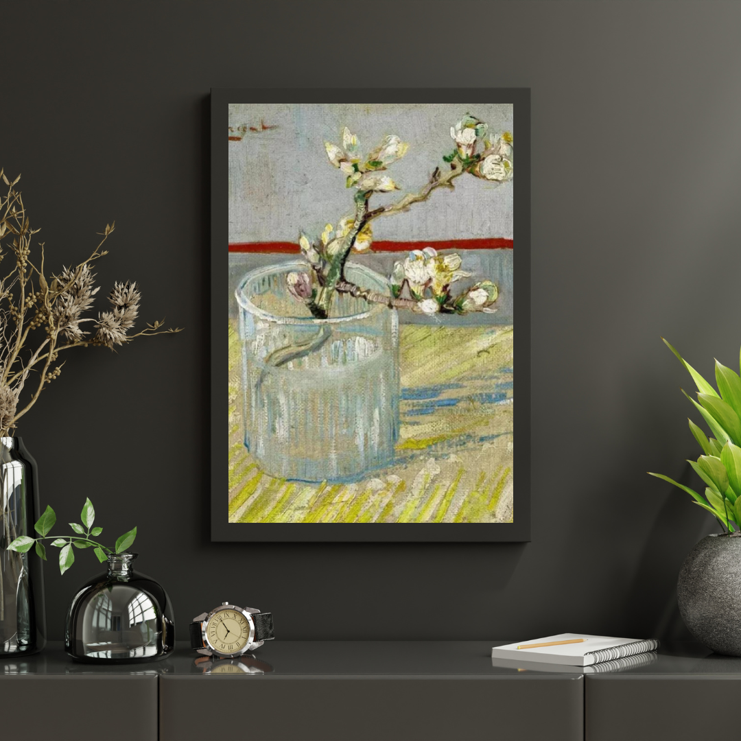 Diamond Painting Gałązka kwitnącej migdałowca w szkle - SEOS Shop ®