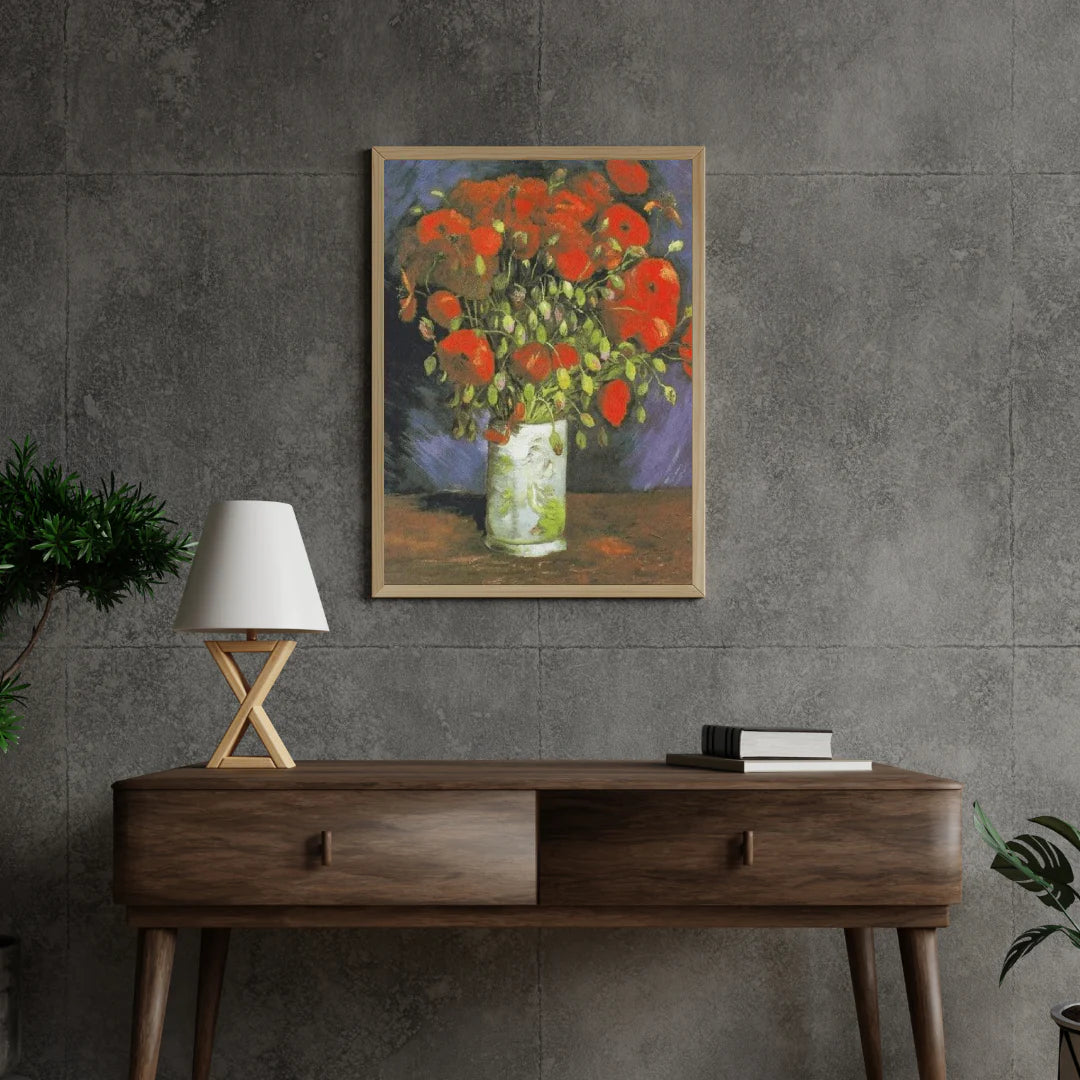Diamond Painting Wazon z czerwonymi makami - SEOS Shop ®