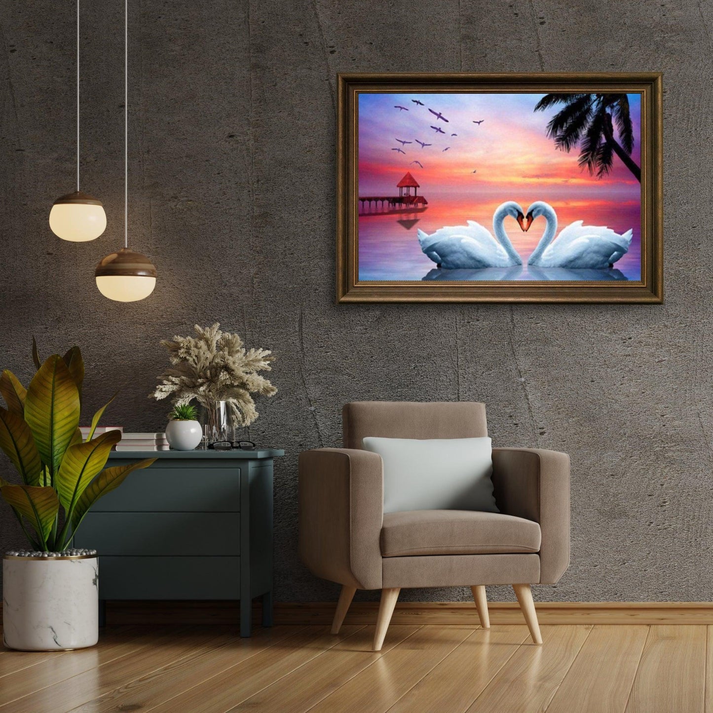 Diamond Painting Zakochane Łabędzie – SEOS Shop ®