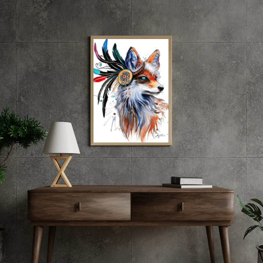 Diamond Painting Lis z piórami - SEOS Shop ®