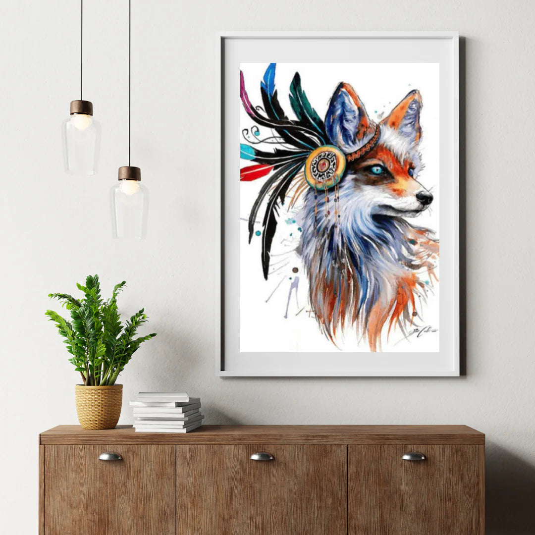 Diamond Painting Lis z piórami - SEOS Shop ®
