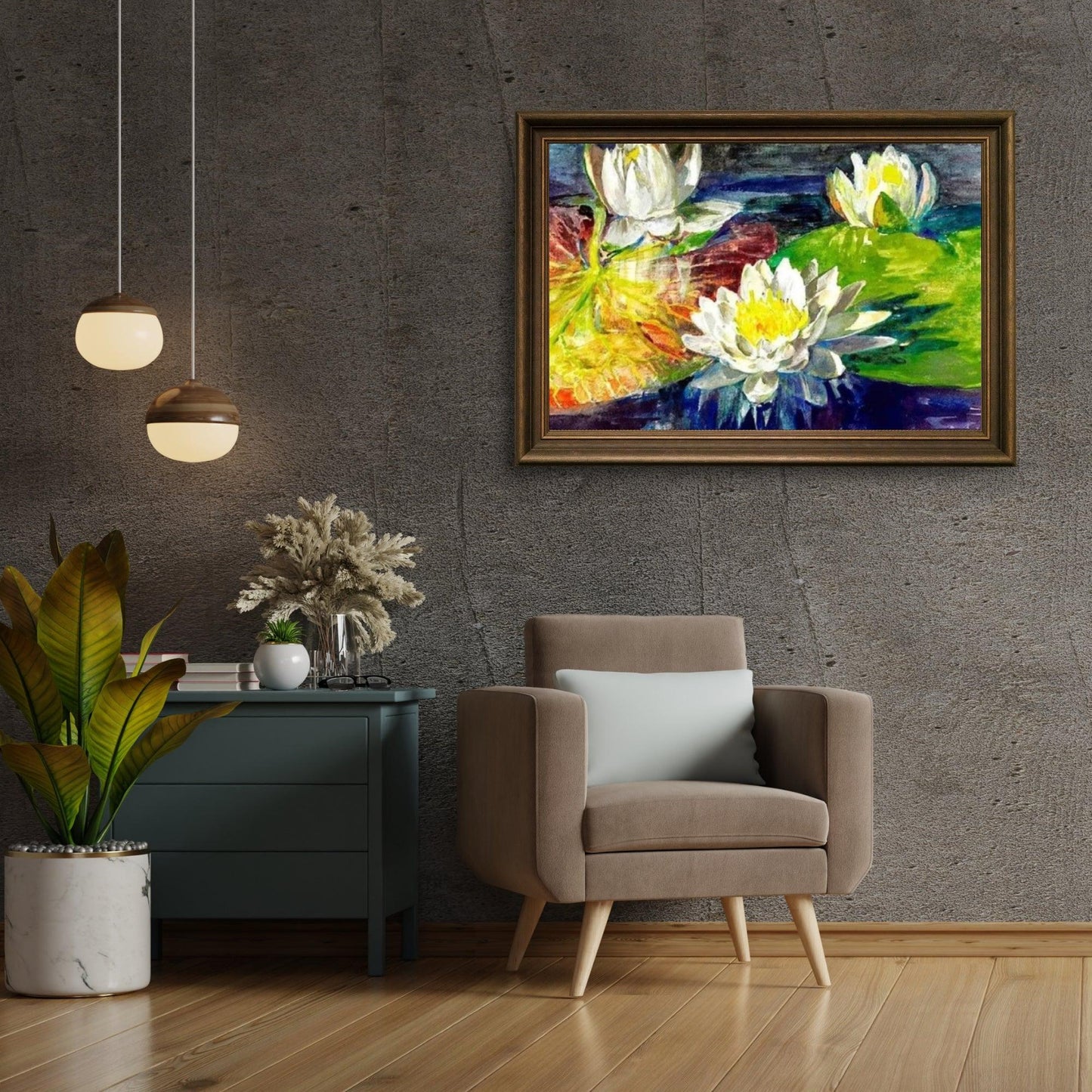 Diamond Painting Wodne Lilia czerwone i zielone - SEOS Shop ®
