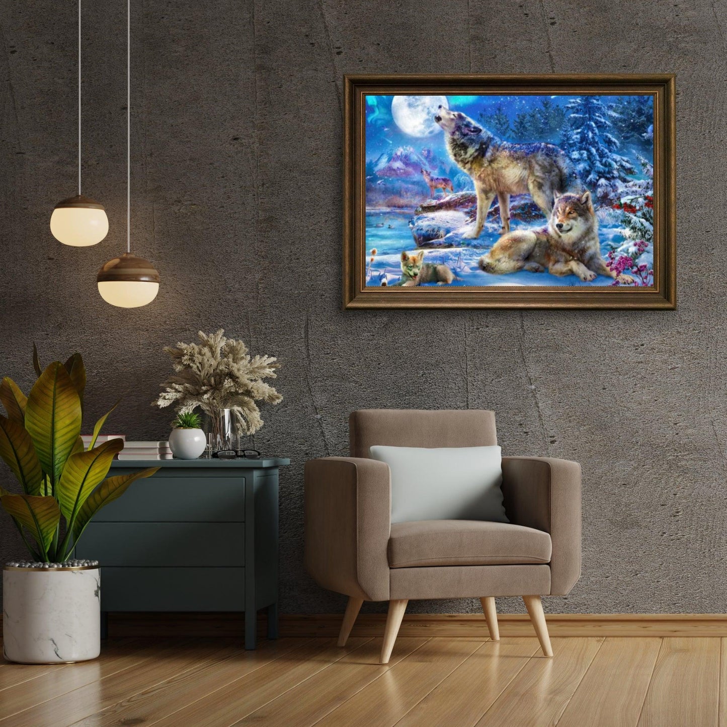 Diamond Painting Wilk Zimowy i Jego Wycie - SEOS Shop ®