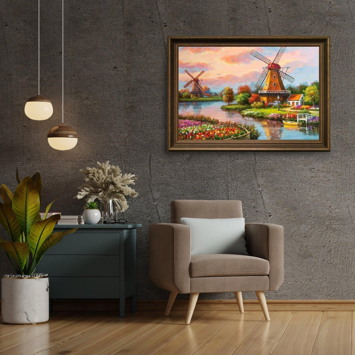 Diamond Painting Zaanse Schans z wiatrakiem – SEOS Shop ®