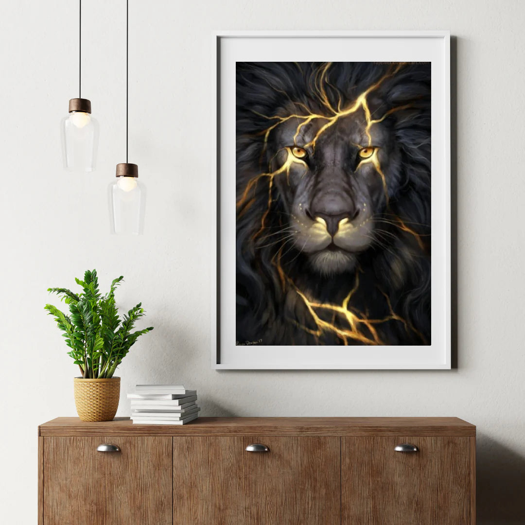 Diamond Painting Czarny Lew Podświetlenie - SEOS Shop ®