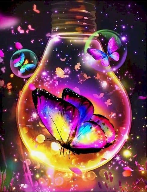 Diamond Painting Motyle w świetle - SEOS Shop ®