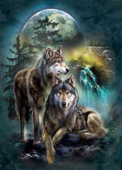 Diamond Painting Księżyc Wilki - SEOS Shop ®