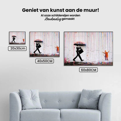 Diamond Painting Banksy – Deszcz kolorów - SEOS Shop ®