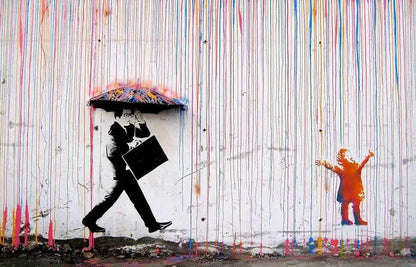 Diamond Painting Banksy – Deszcz kolorów - SEOS Shop ®