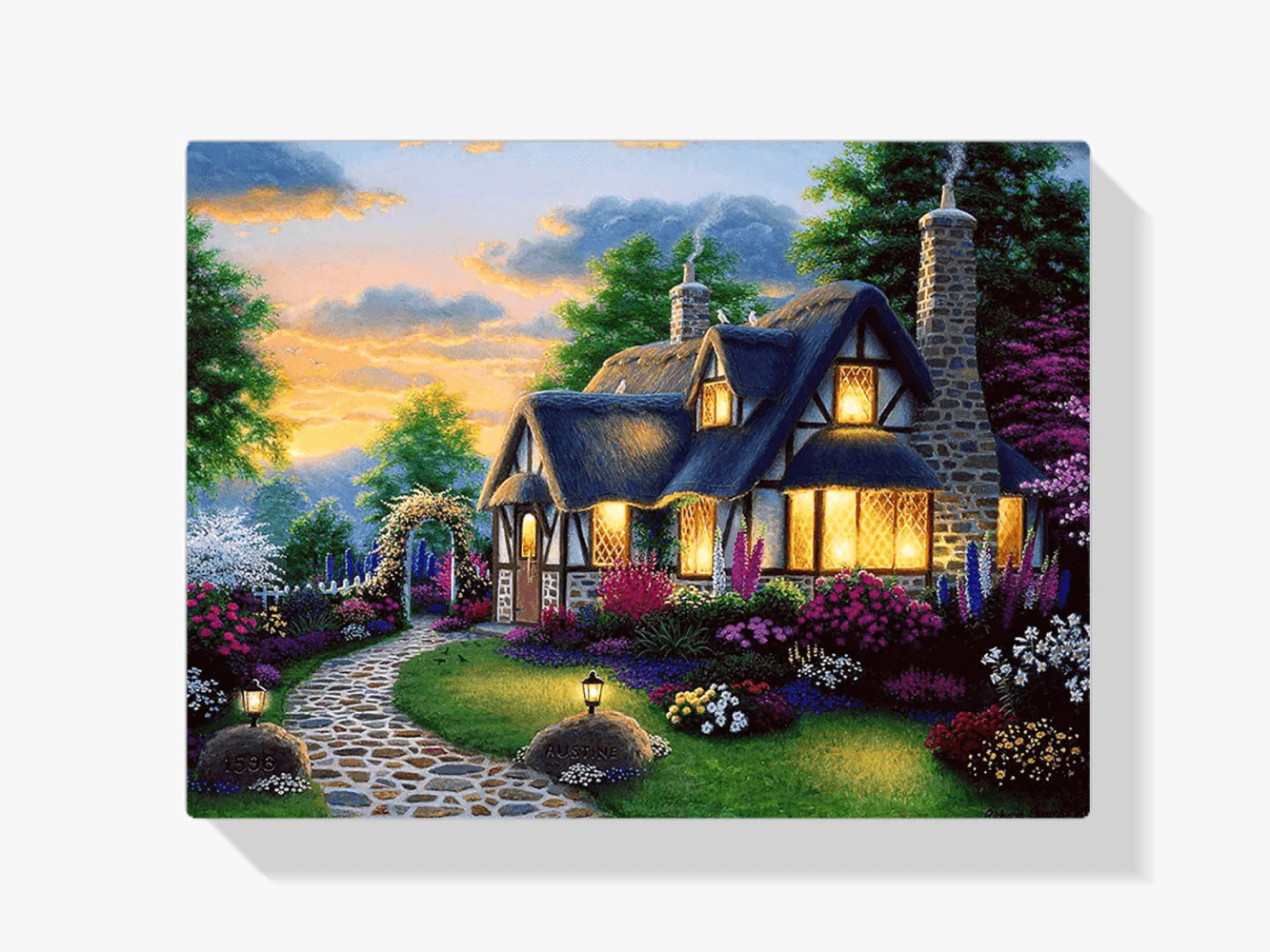 Diamond Painting Berghuis i ogród - SEOS Shop ®