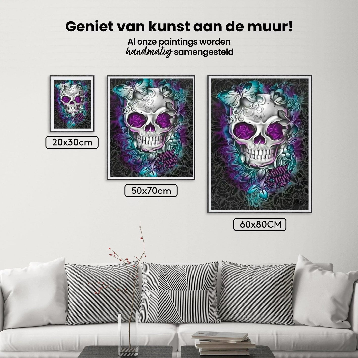 Diamond Painting Kwiat Motyl Czaszka - SEOS Shop ®