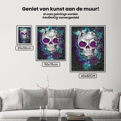 Diamond Painting Kwiat Motyl Czaszka - SEOS Shop ®