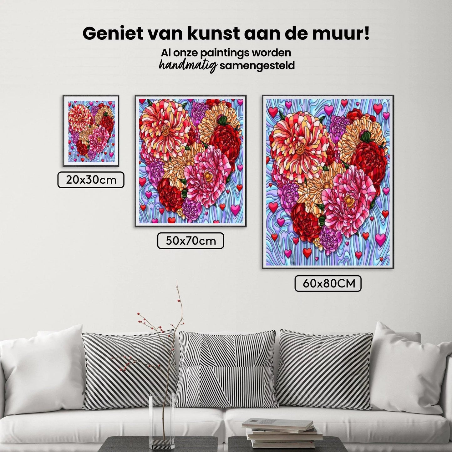 Diamond Painting Kwiaty Serce - SEOS Shop ®