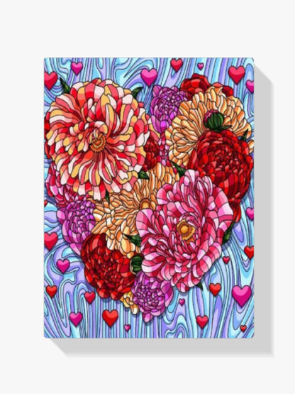 Diamond Painting Kwiaty Serce - SEOS Shop ®