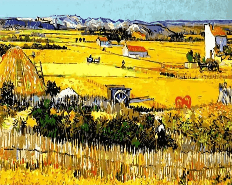 Diamond Painting Wiejska krajobraz Van Gogh - SEOS Shop ®