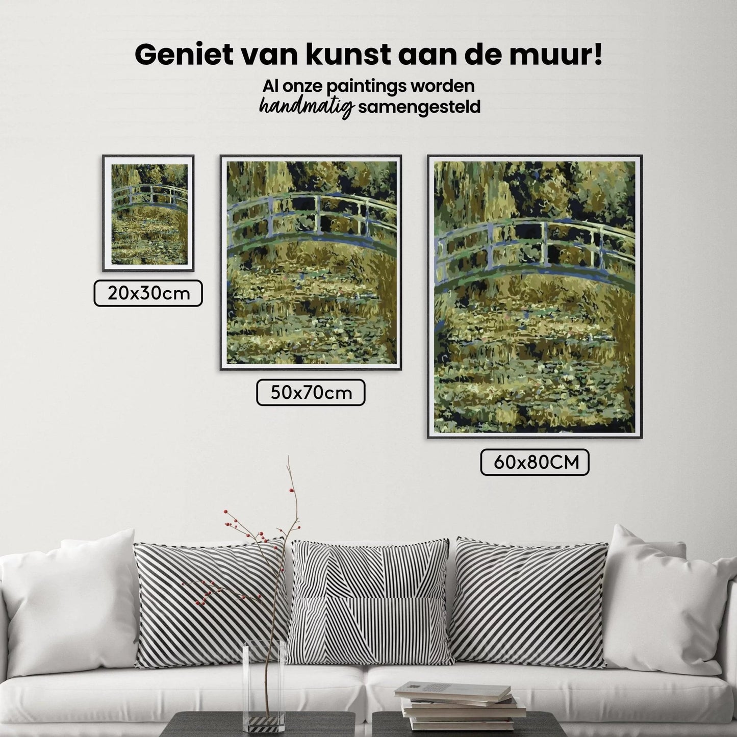 Diamond Painting Most nad stawem z liliami wodnymi - SEOS Shop ®
