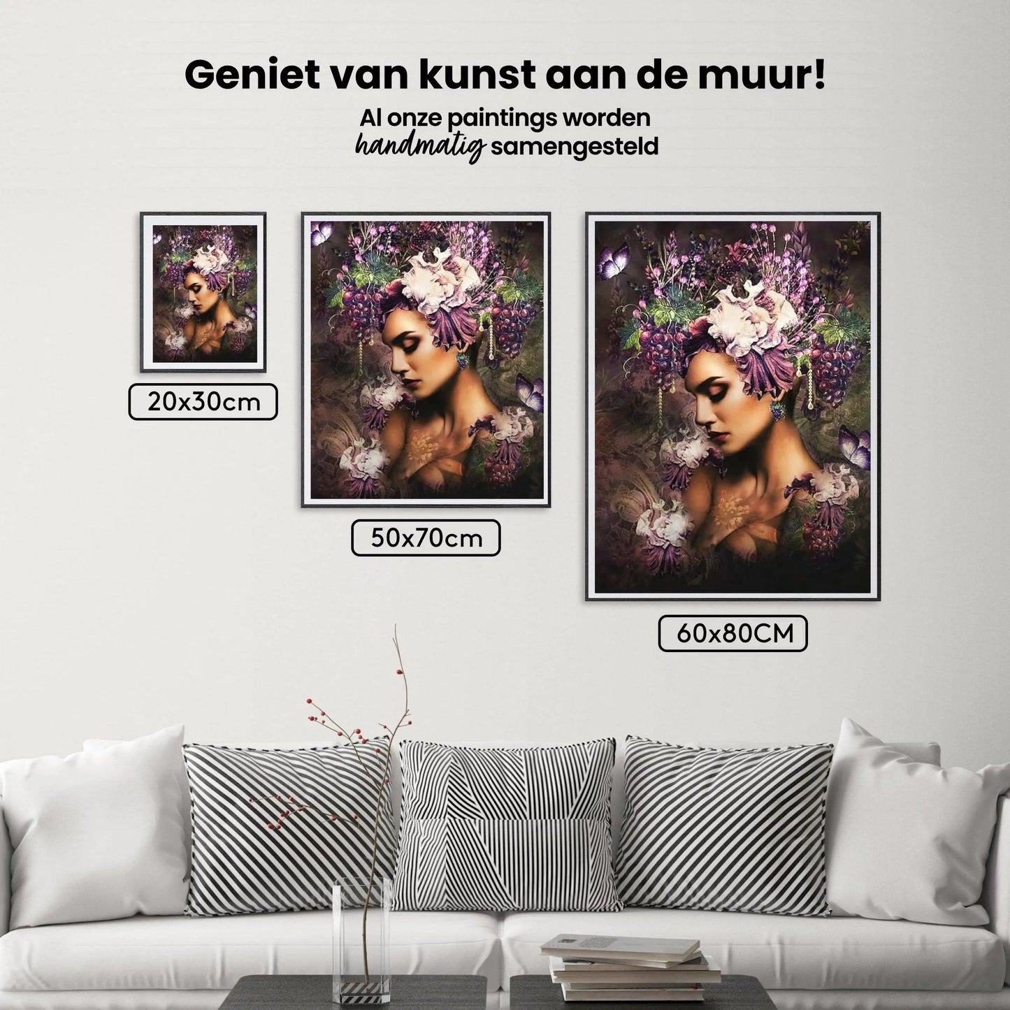 Diamond Painting Winogrona Kobiety z Motylem - SEOS Shop ®