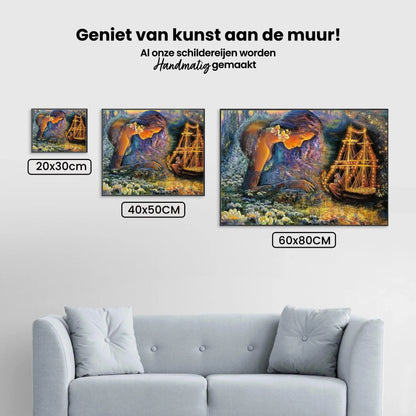 Diamond Painting Wróżki w magicznej łódce - SEOS Shop ®