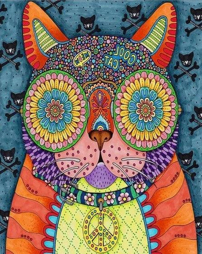 Diamond Painting - Fajny Cool Kot - SEOS Shop ®