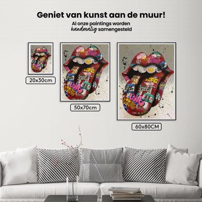 Diamond Painting Kolorowy Język - SEOS Shop ®
