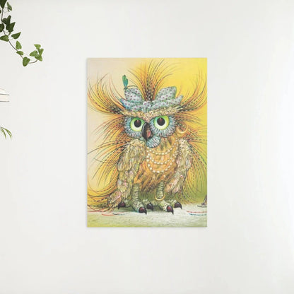 Diamond Painting Żółta abstrakcyjna sowa - SEOS Shop ®