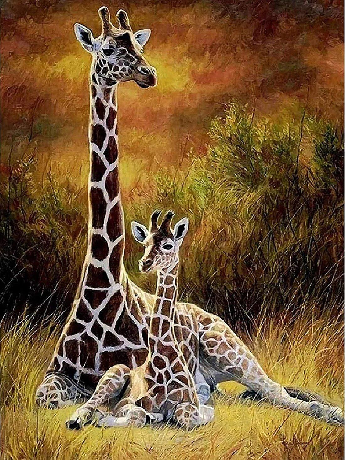 Diamond Painting Żyrafa Matka i Dziecko – SEOS Shop ®