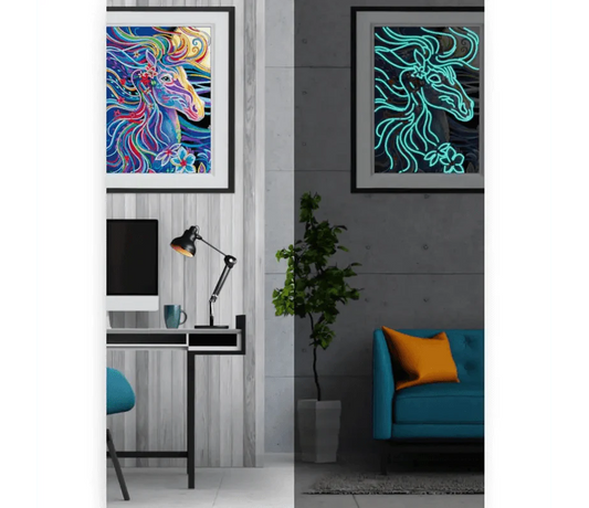 Diamond Painting Świecący w Ciemności - Koń - SEOS Shop ®
