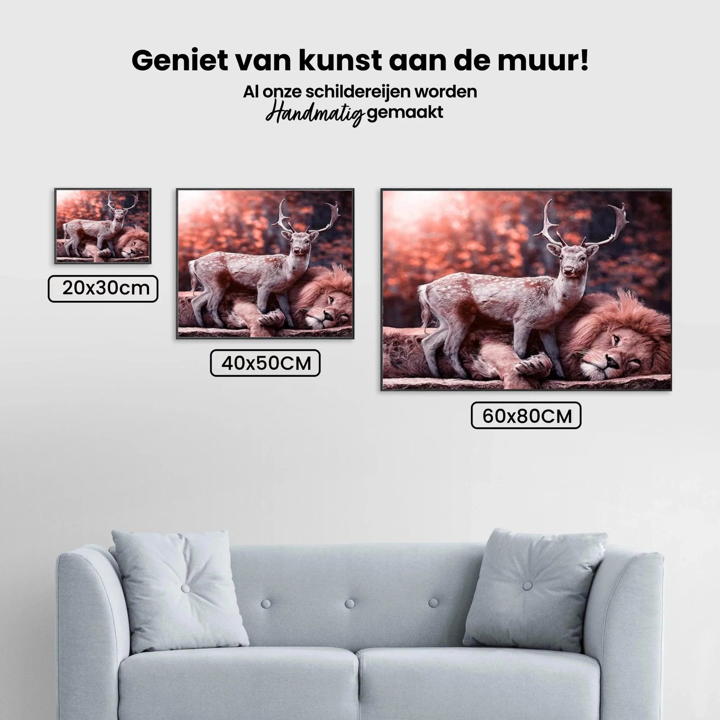 Diamond Painting Hert leży na lwie - SEOS Shop ®