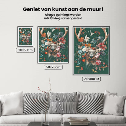 Diamond Painting Jeleń z kwiatami - SEOS Shop ®