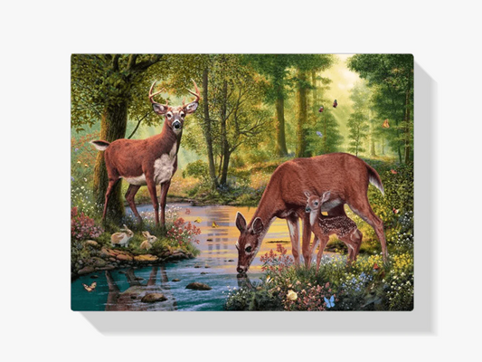 Diamond Painting Jelenie Pijące Wodę - SEOS Shop ®