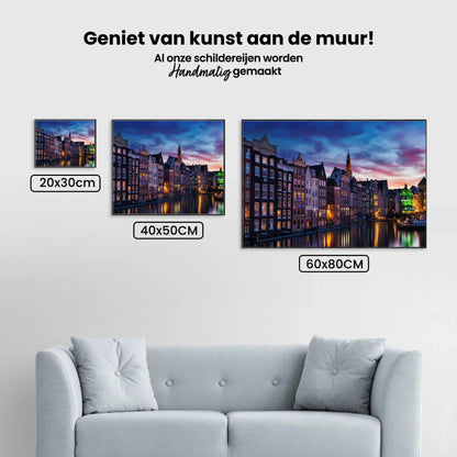 Diamond Painting Holenderskie Miasto Nocą - SEOS Shop ®