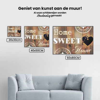 Diamond Painting Home Sweet Home Hout Look  – SEOS Shop ®