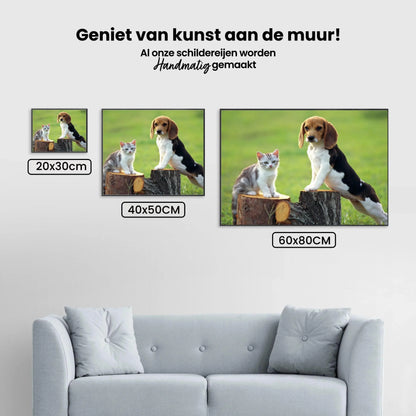 Diamond Painting Pies z Kotem - SEOS Shop ®