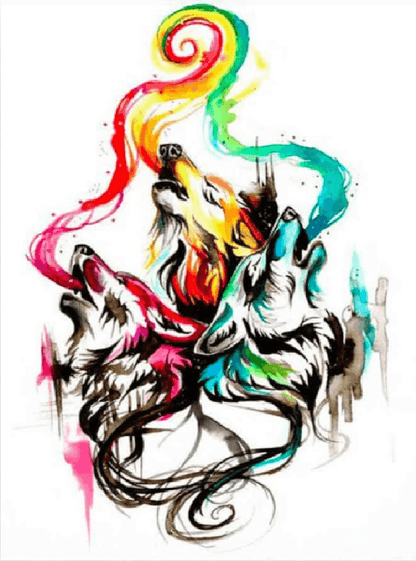 Diamond Painting Płaczące Wilki – SEOS Shop ®