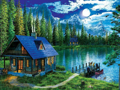 Diamond Painting Dom nad Jeziorem - SEOS Shop ®