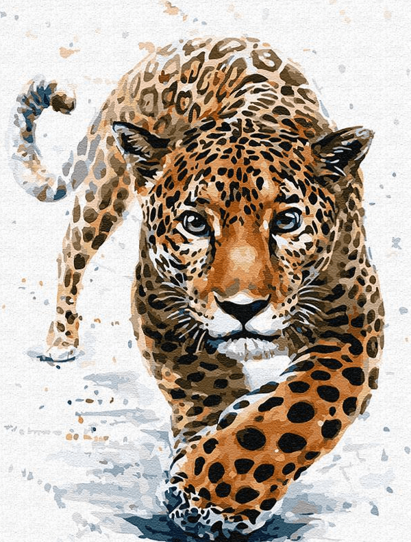 Diamond Painting - Jacht na lamparta - SEOS®