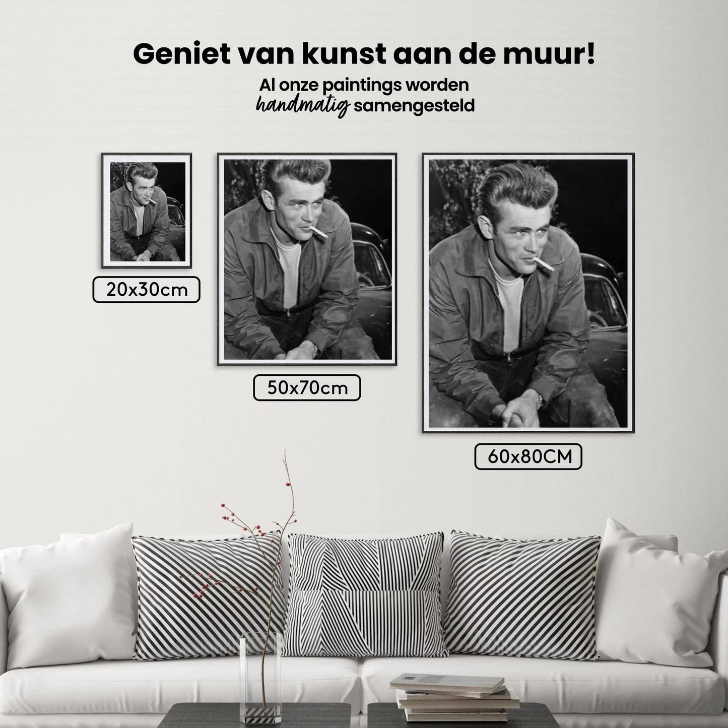 Diamond Painting James Dean czarno-biały - SEOS Shop ®