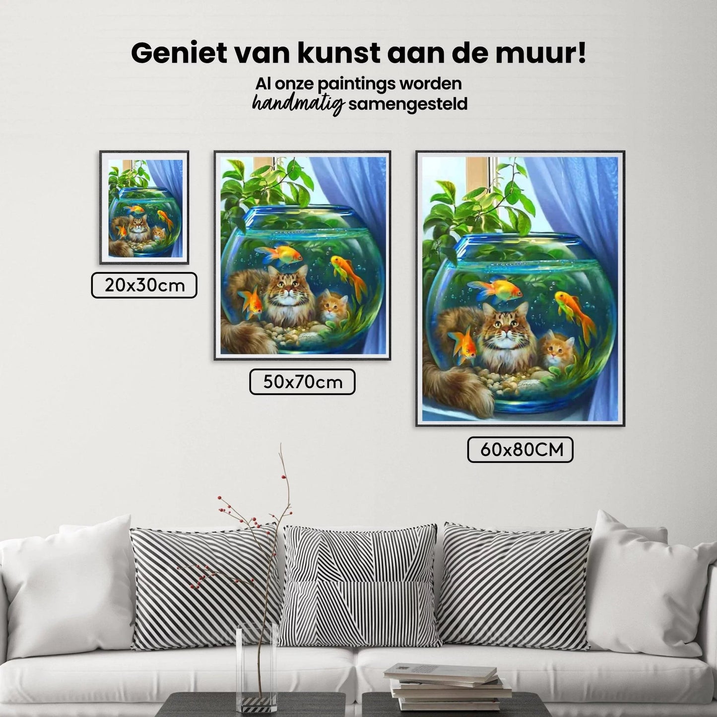 Diamond Painting Kot z Rybą - SEOS Shop ®
