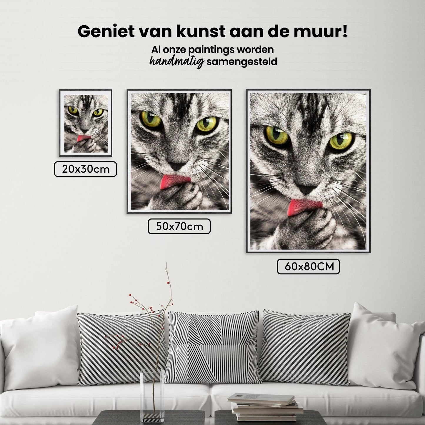 Diamond Painting Kot liżący rękę - SEOS Shop ®