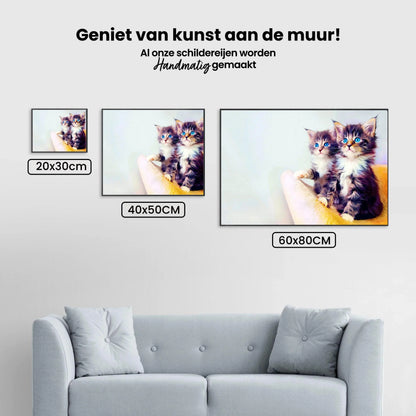 Diamond Painting Kociaki z niebieskimi oczami - SEOS Shop ®
