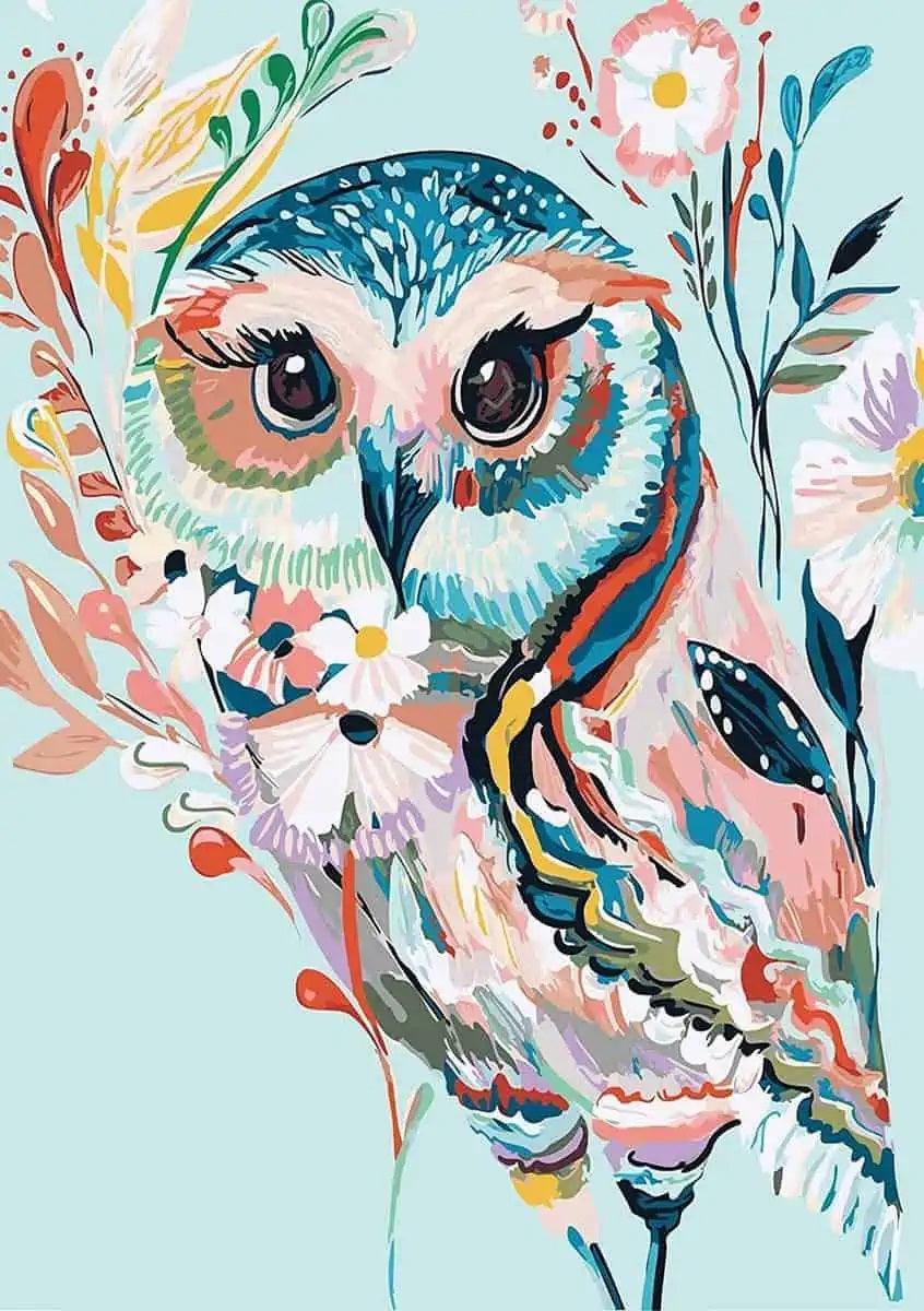 Diamond Painting - Kolorowa Sowa - SEOS®
