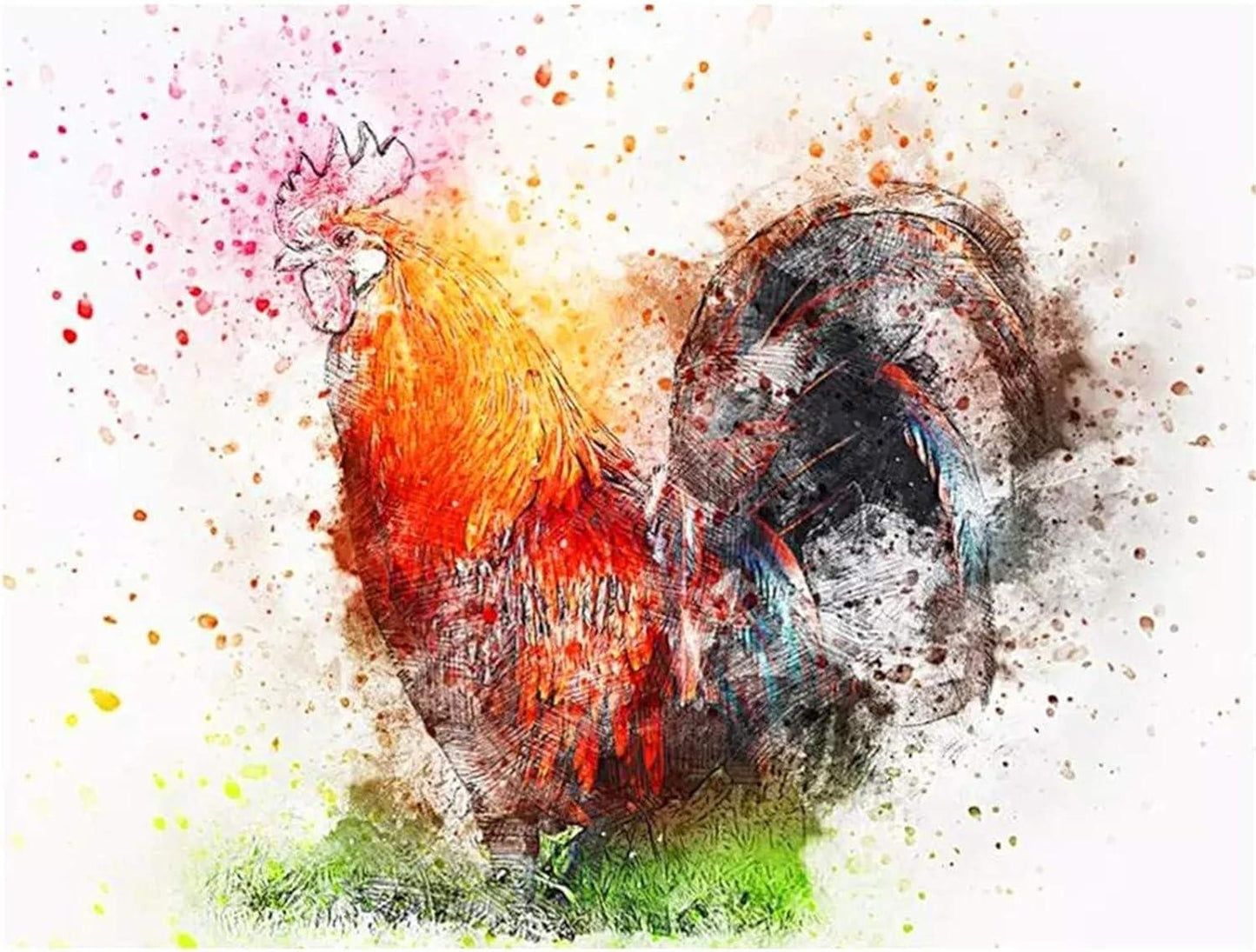 Diamond Painting Kolorowy kogut - SEOS Shop ®