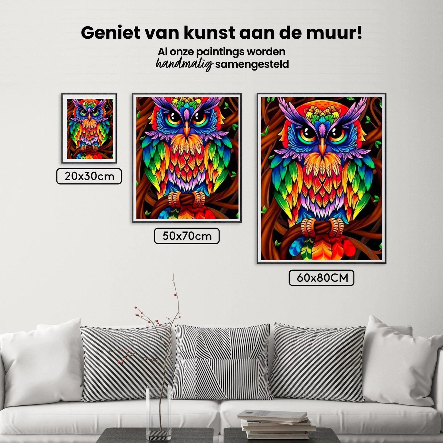 Diamond Painting Kolorowa sówka - SEOS Shop ®