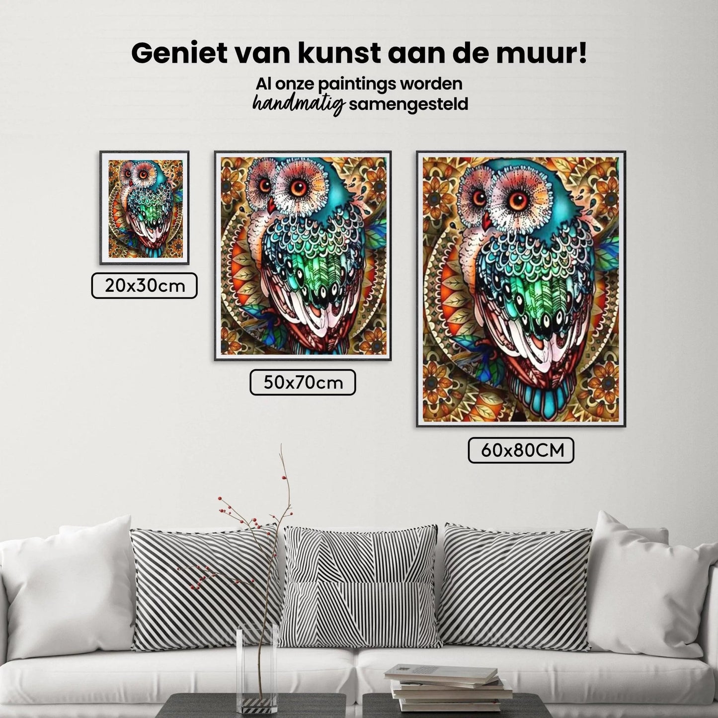Diamond Painting Kolorowa sówka - SEOS Shop ®