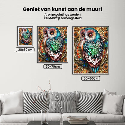 Diamond Painting Kolorowa sówka - SEOS Shop ®
